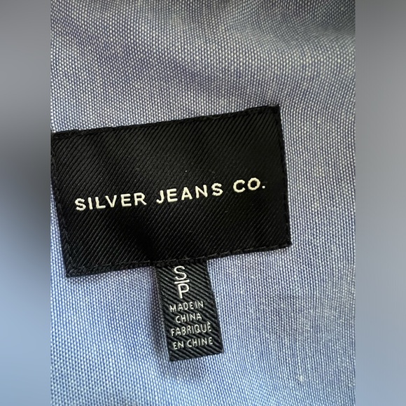 Silver Jeans Co. Wool Blend Black & White Plaid Button Up Shirt Jacket. - Picture 9 of 13